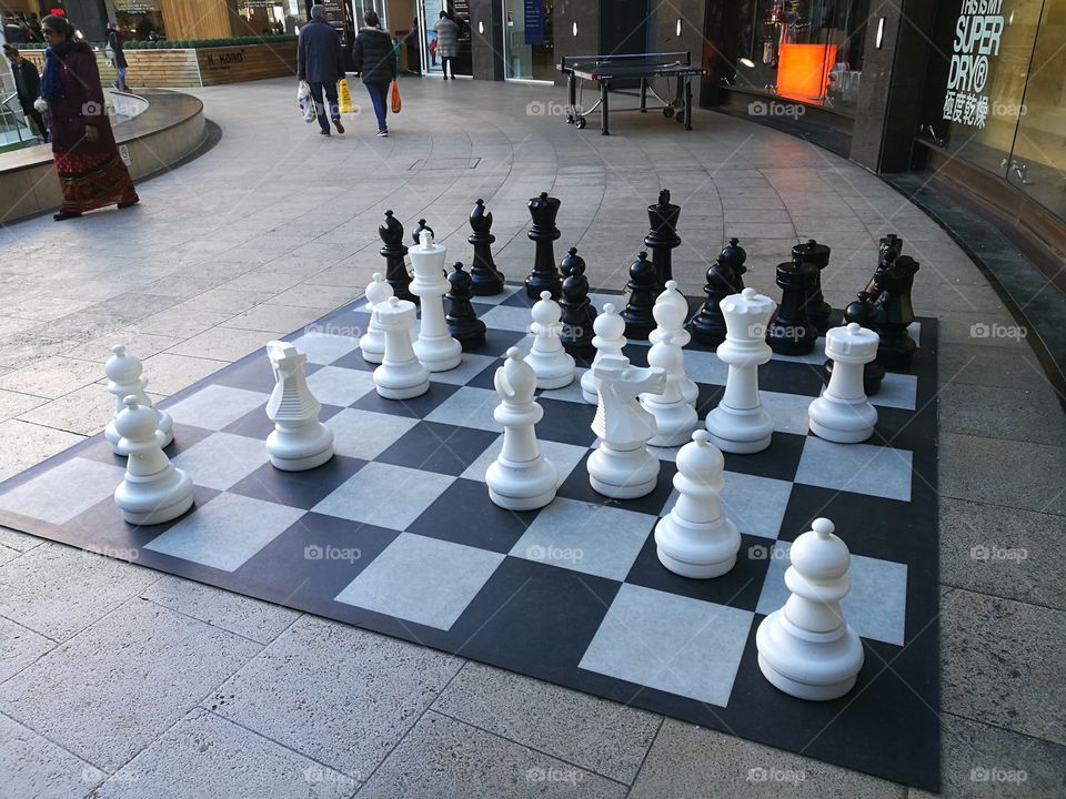 Adult sized chess set