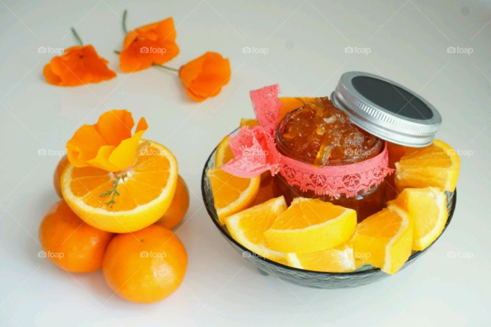 Homemade orange jam