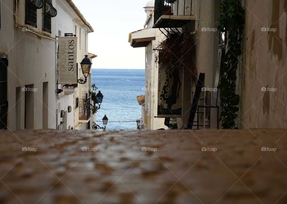 Street#oldtown#view#sea#houses