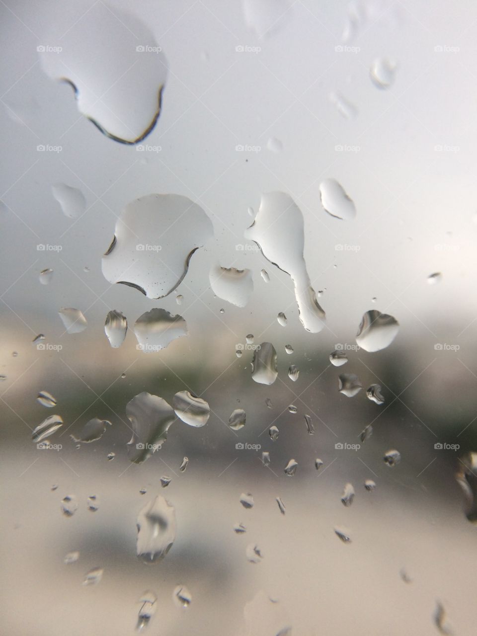 Raindrops on the window 