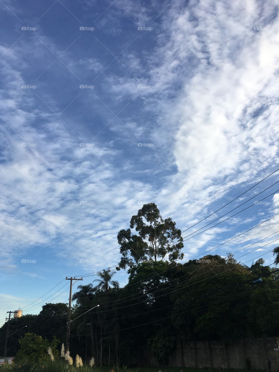 Céu azul da cidade de Itupeva!