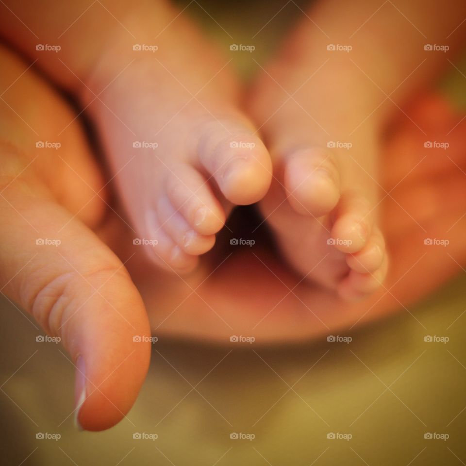 little feet. tiny baby feet