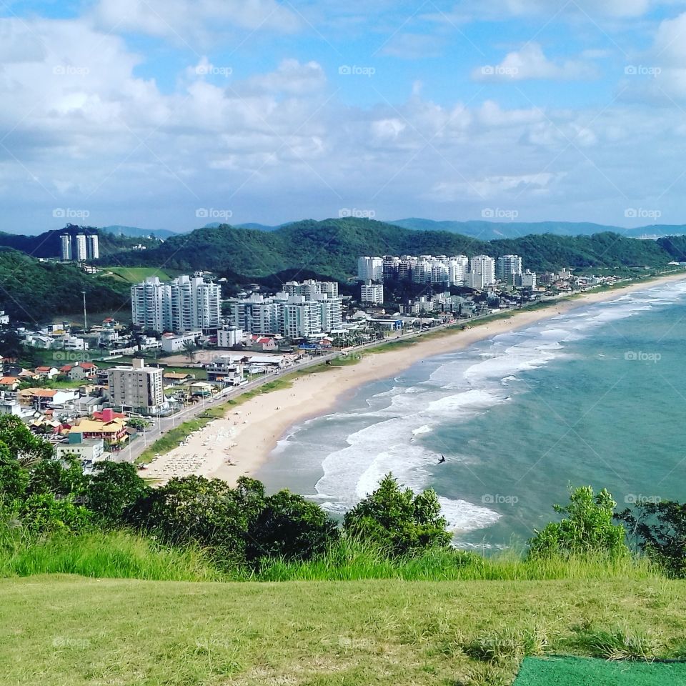Vista do morro do carreca em Itajaí 