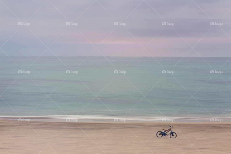 Bicycle play in the sand