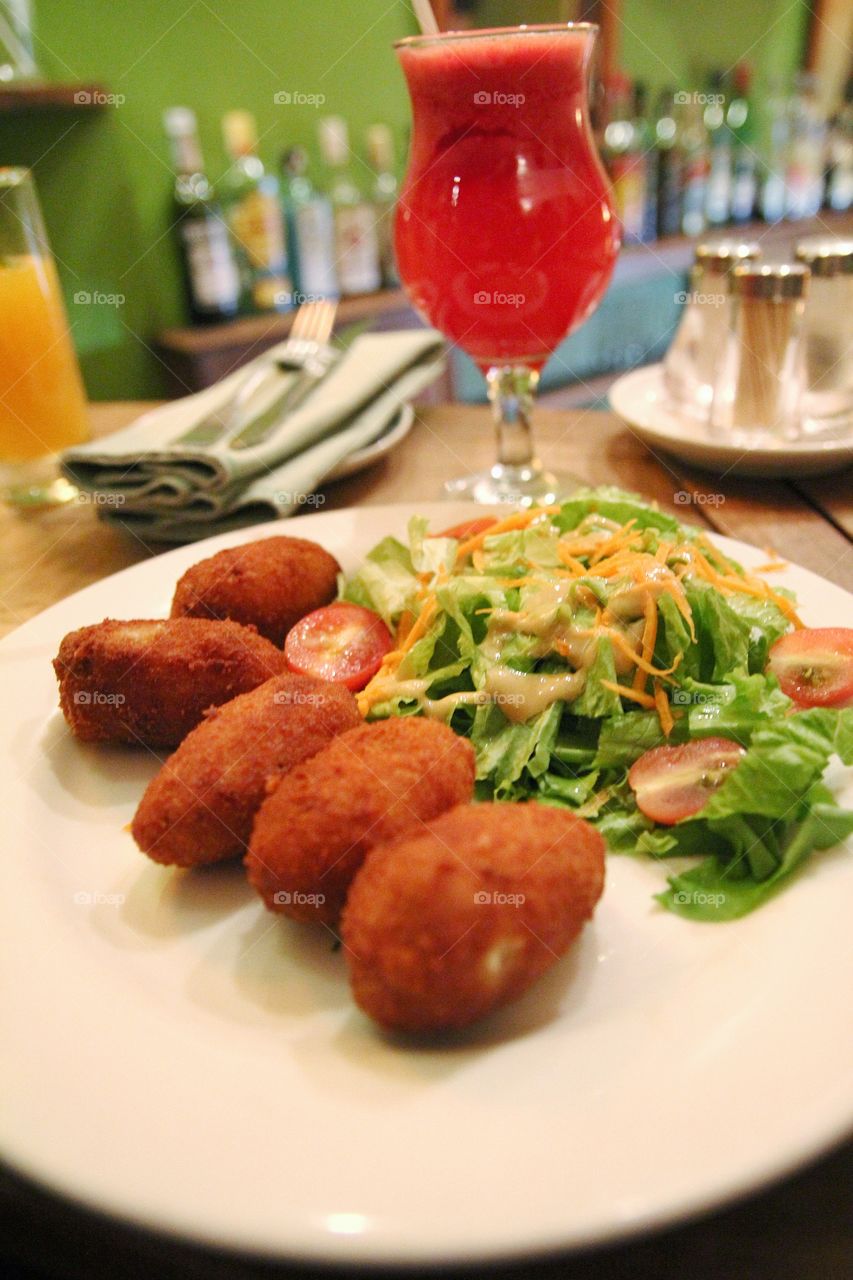 Simple croquette dinner
