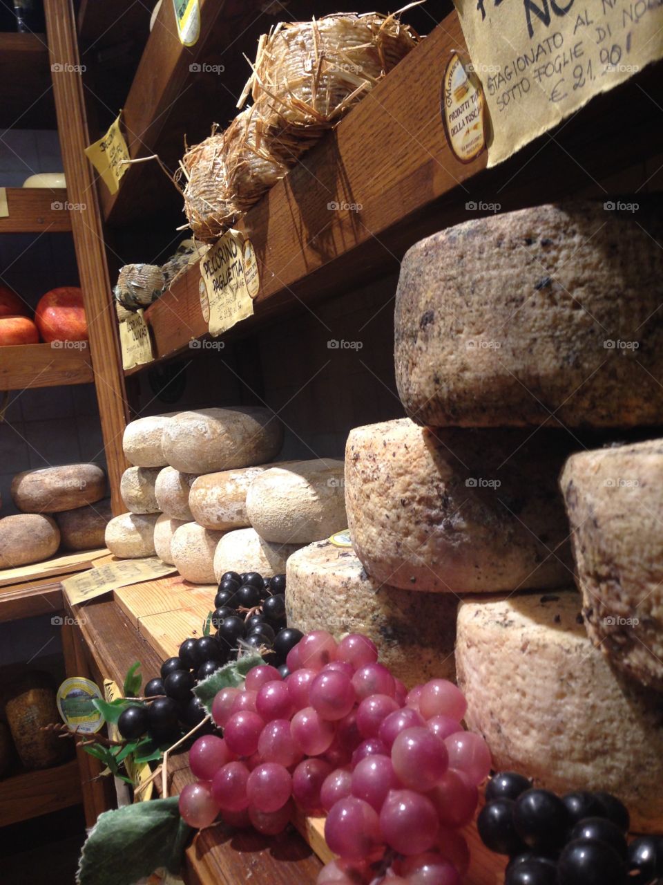 Cheese shops all over Tuscany 