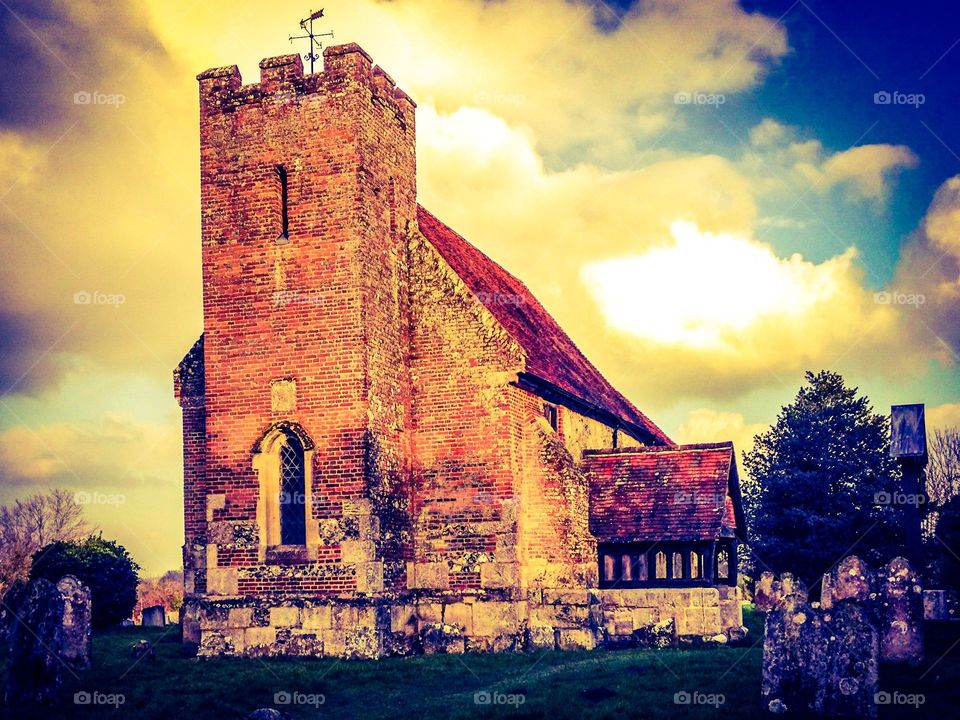 Old church in Hampshire, Englans