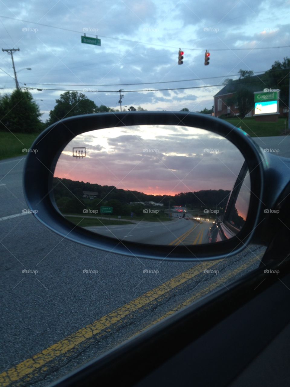 Sunset In Rearview