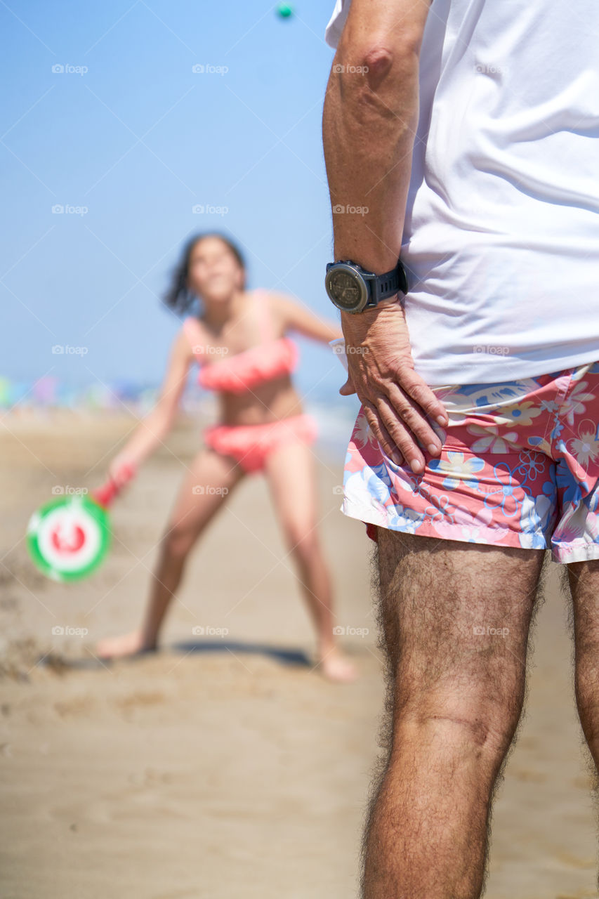 Family Sports at the beach