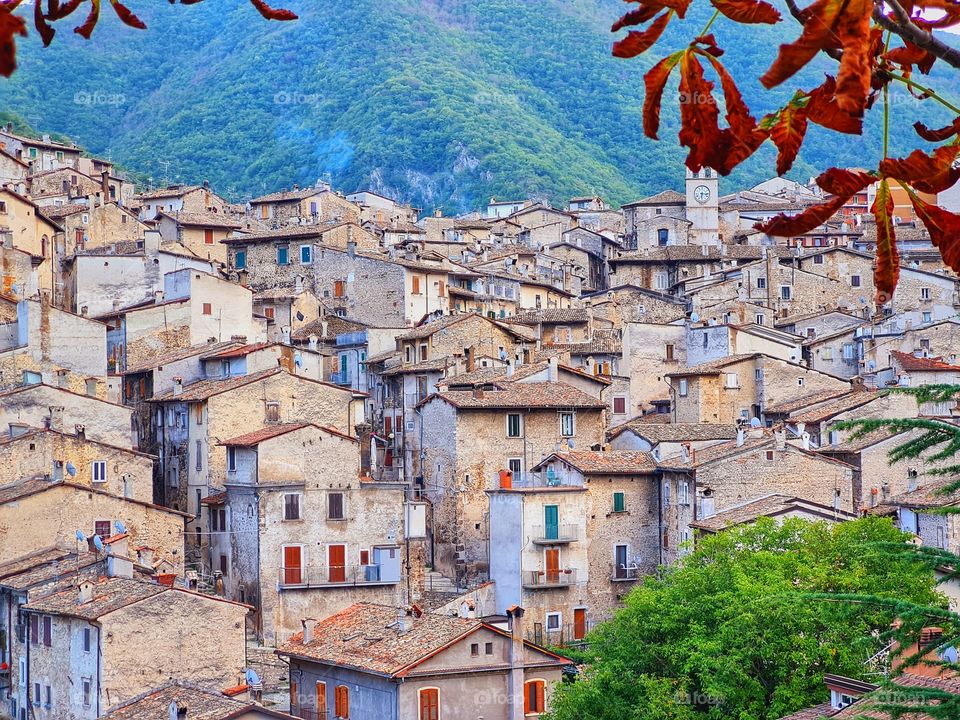 ancient medieval village of Scanno (Abruzzo, Italy)
