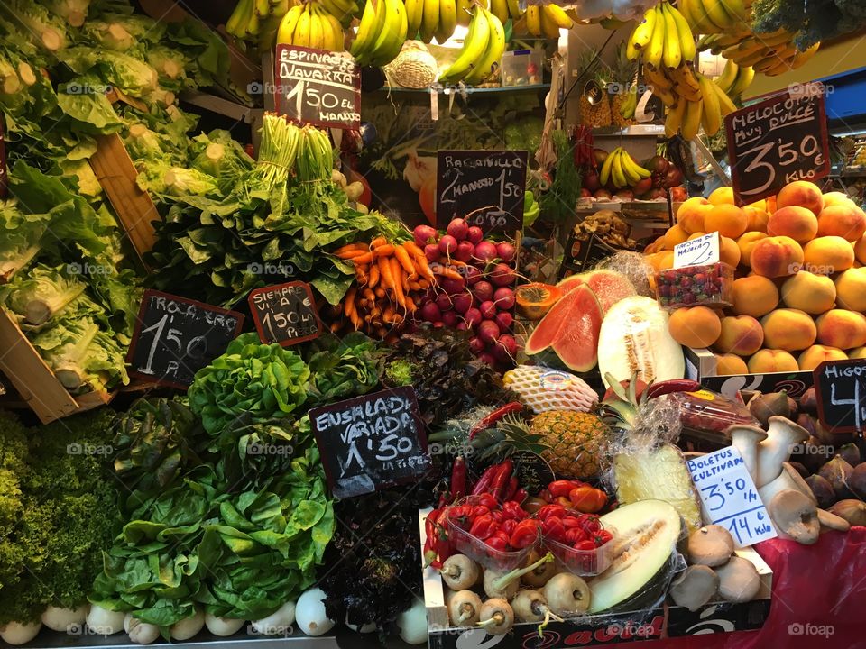 Spanish fruit market 