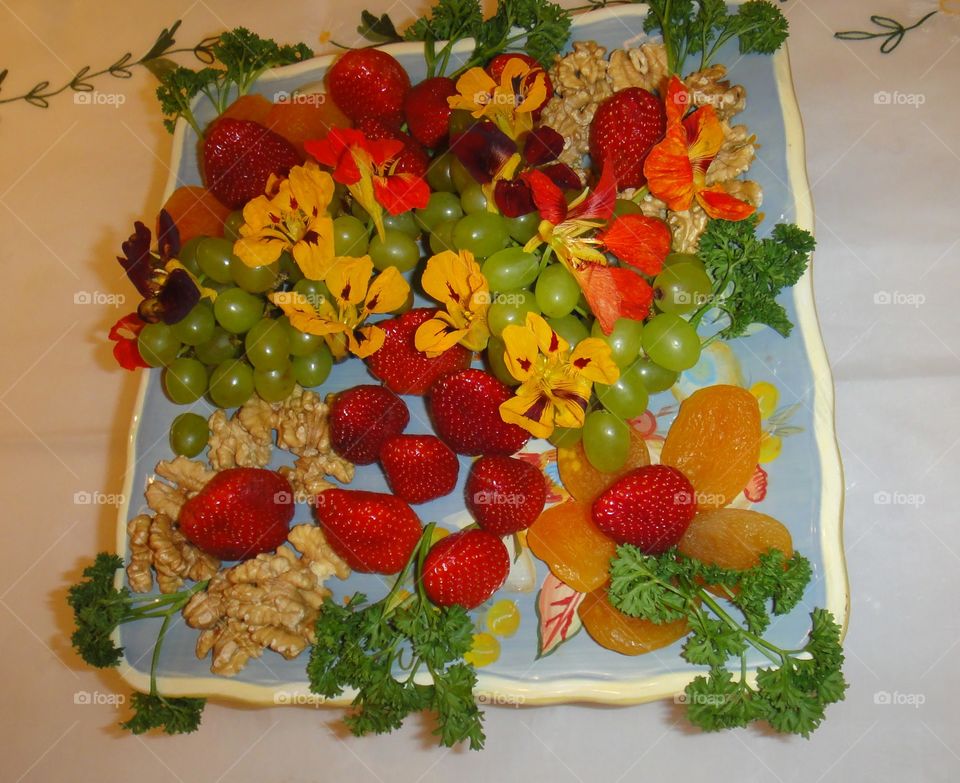 A special and healthy fruits salad