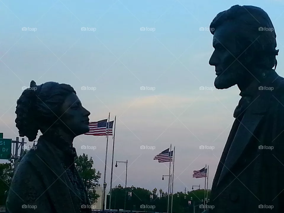 Statue, People, Sculpture, Patriotism, One