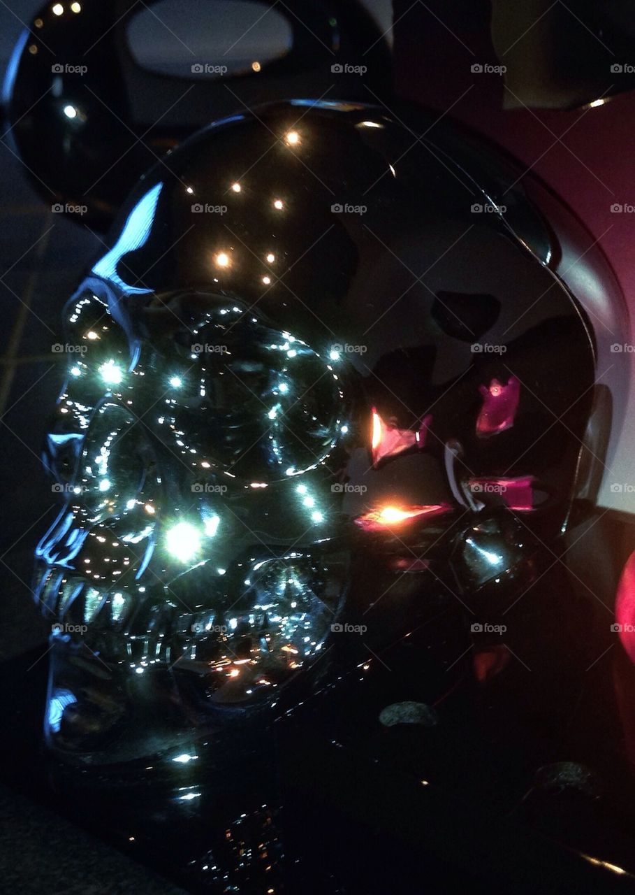 Reflections chrome skull