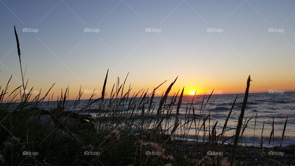 sunset at whidbey island pnw