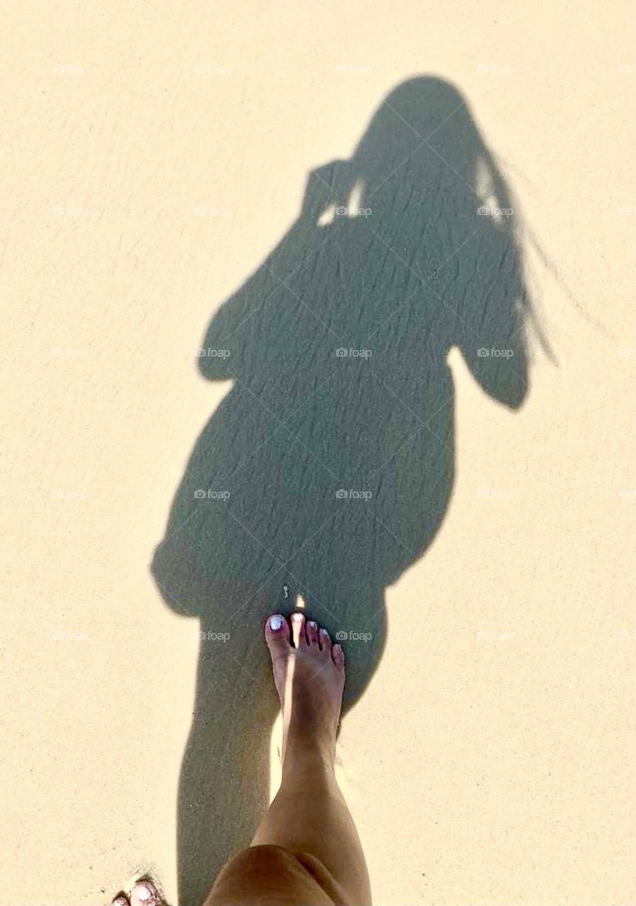Feet on the sand