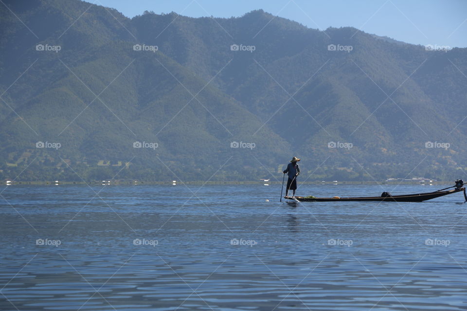 Water, Fisherman, Lake, Recreation, Landscape