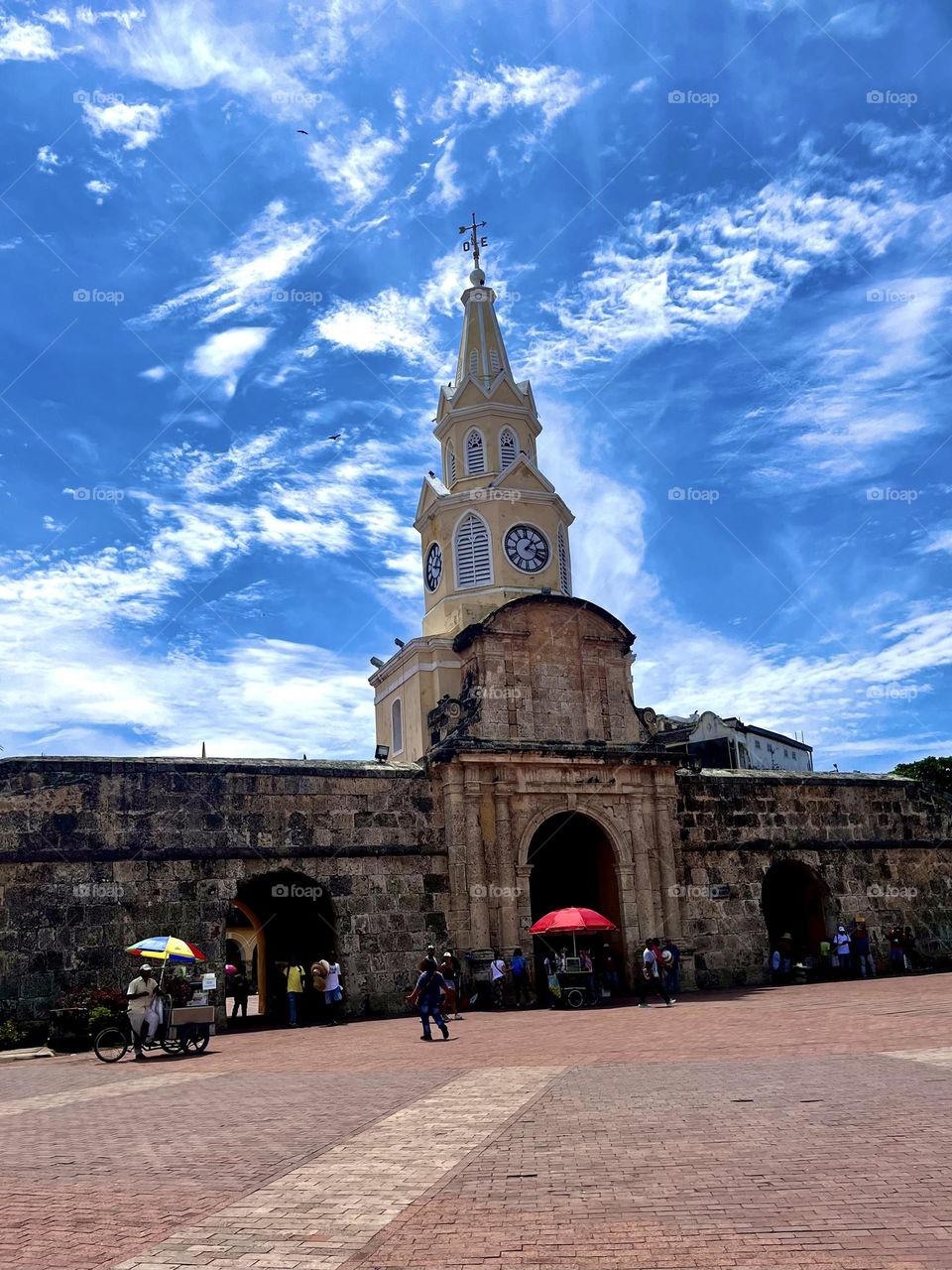 The summer in Cartagena city