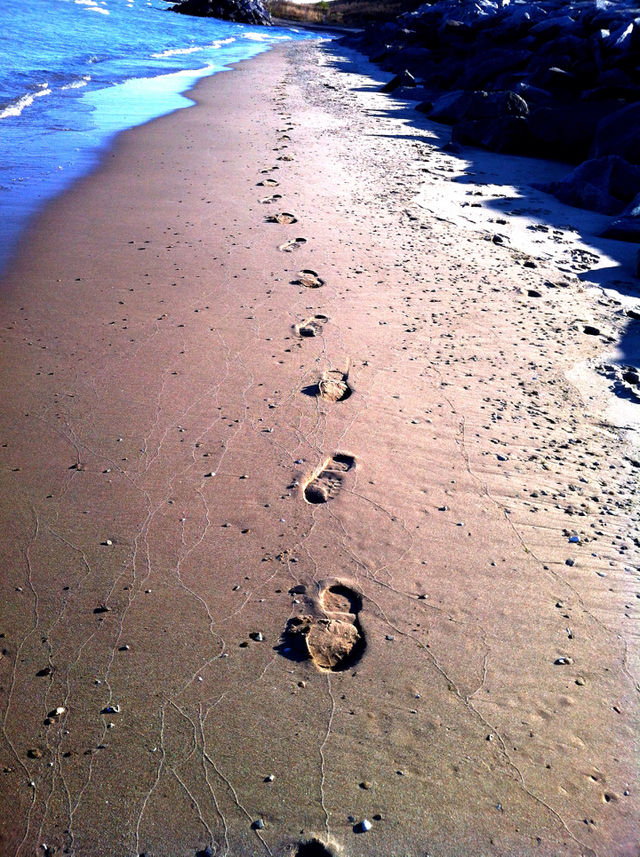beach footprints oak creek wi by doug414