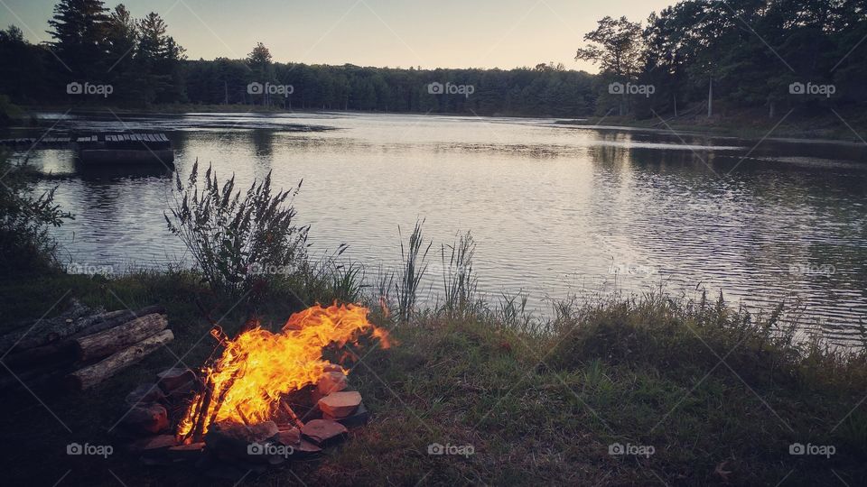 Nothing like camping on the Lake, fire-side, and under the stars.