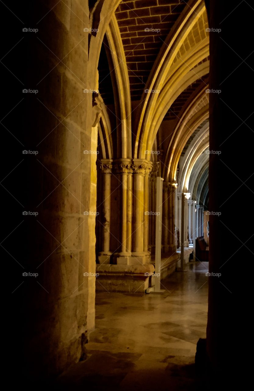 Archs inside Burgos cathedral 