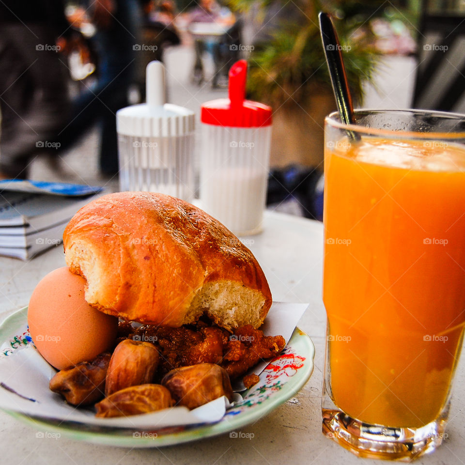 Breaking the fast. Traveling in Marrakech during the Ramadan we broke the fast the same way the locals did