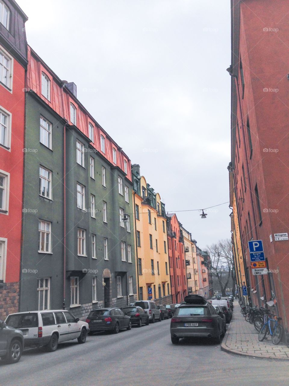 colourful buildings stockholm