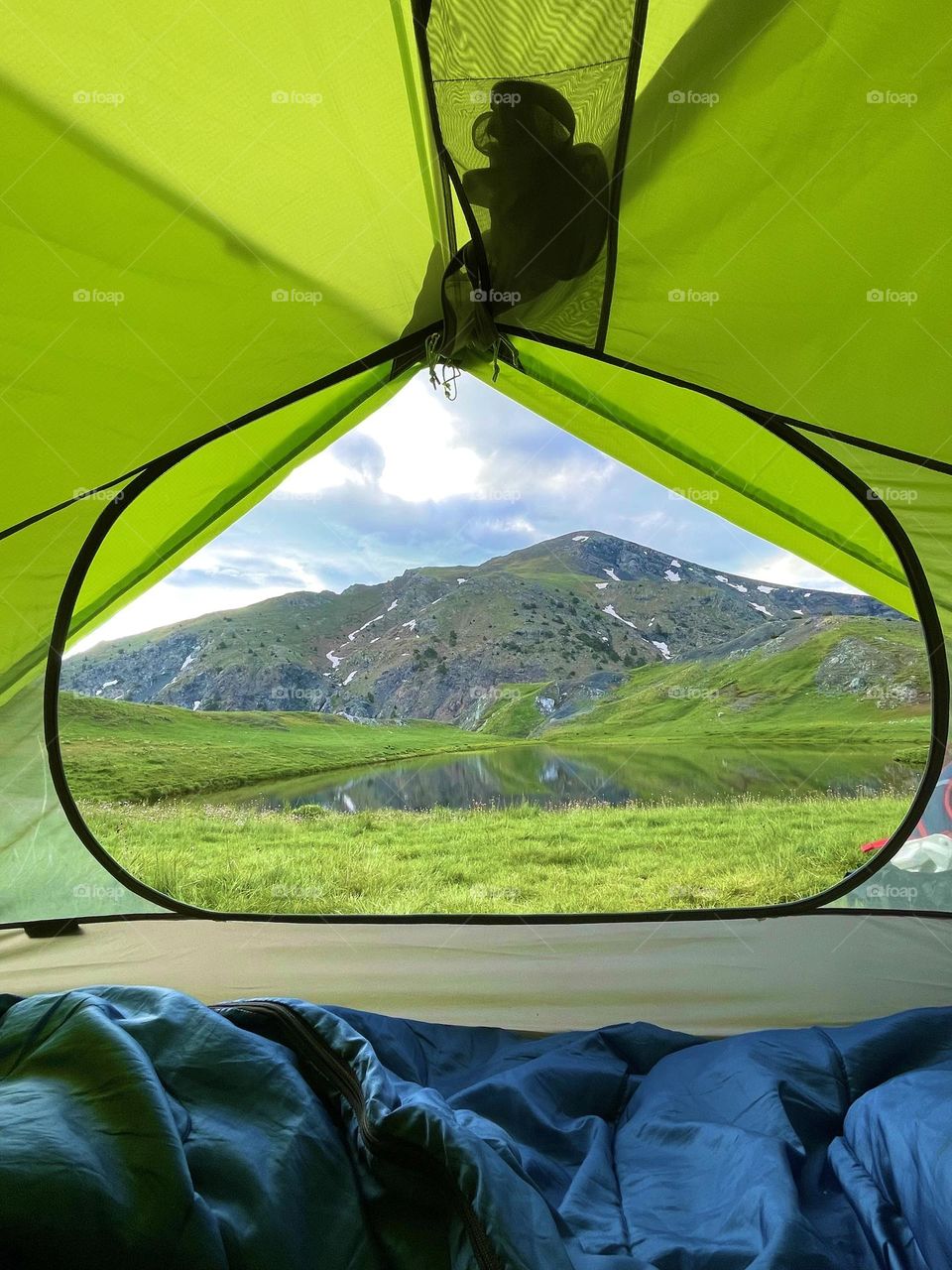 Camping on mountain
