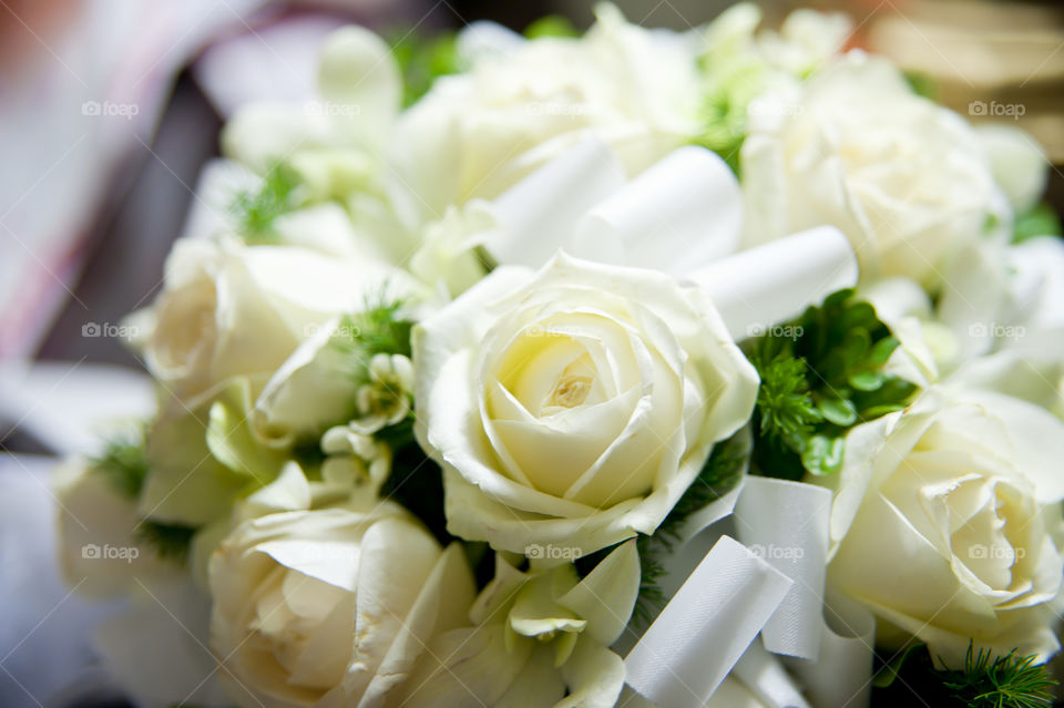 Close-up of rose bouquet