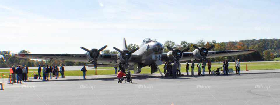 vintage aircraft. airplane at local airshow