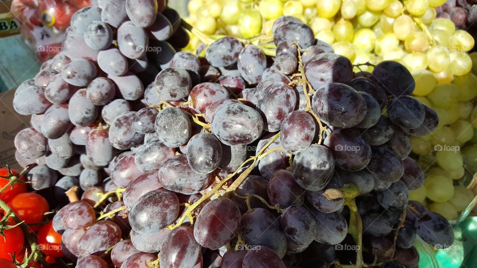 bunches of grapes