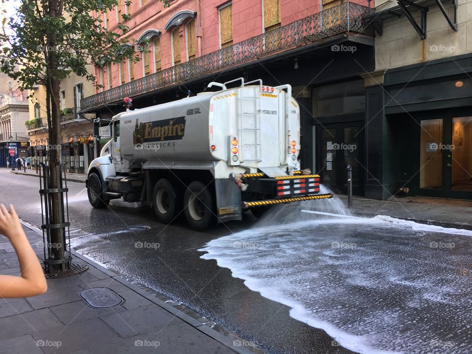 Daily street cleaning - New Orleans