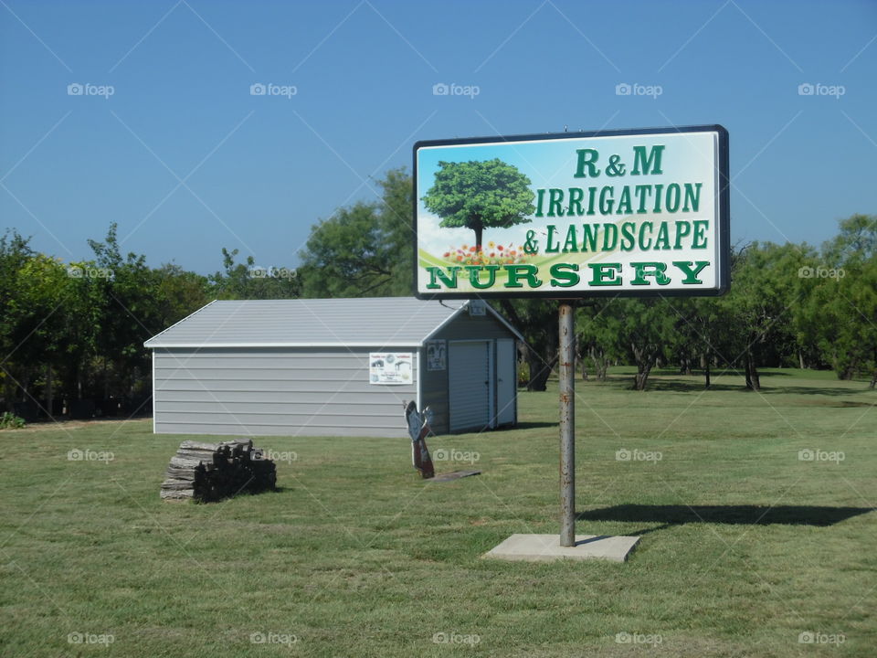 R and  M nursery. This is a picture of the nursery that I visited this week in Bridgeport Texas