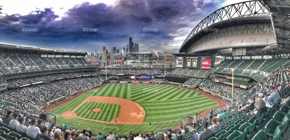 The skies were angry...