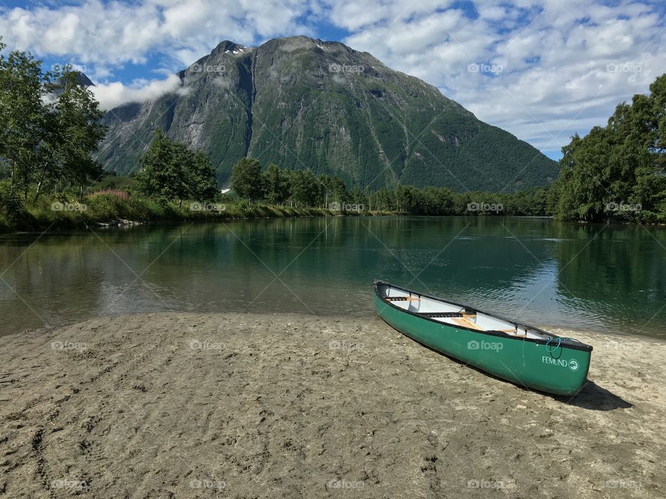 Lake, Water, Canoe, No Person, Kayak