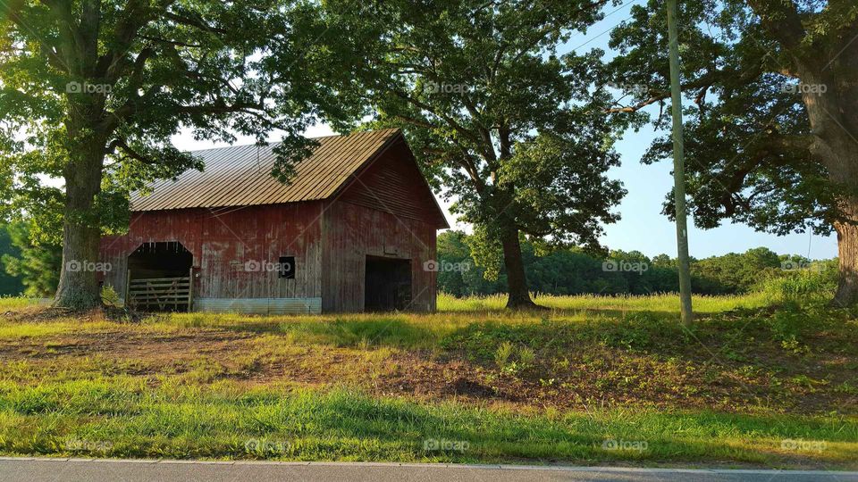 Barn at rural north carolina