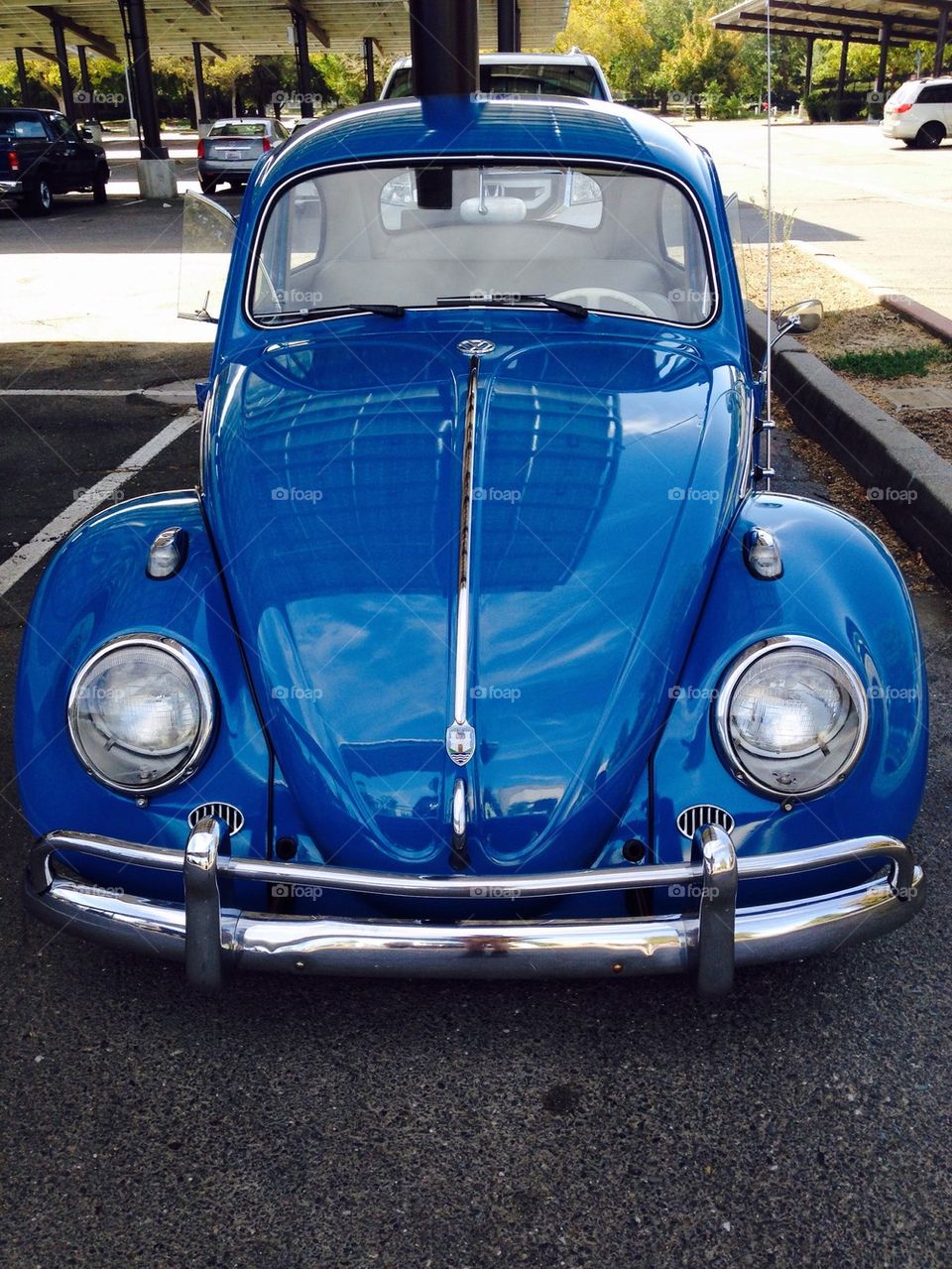 Blue Volkswagen