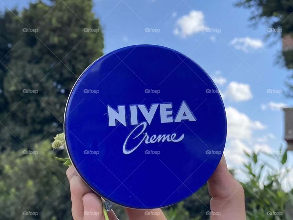 Skincare treatment and moisturizing with Nivea