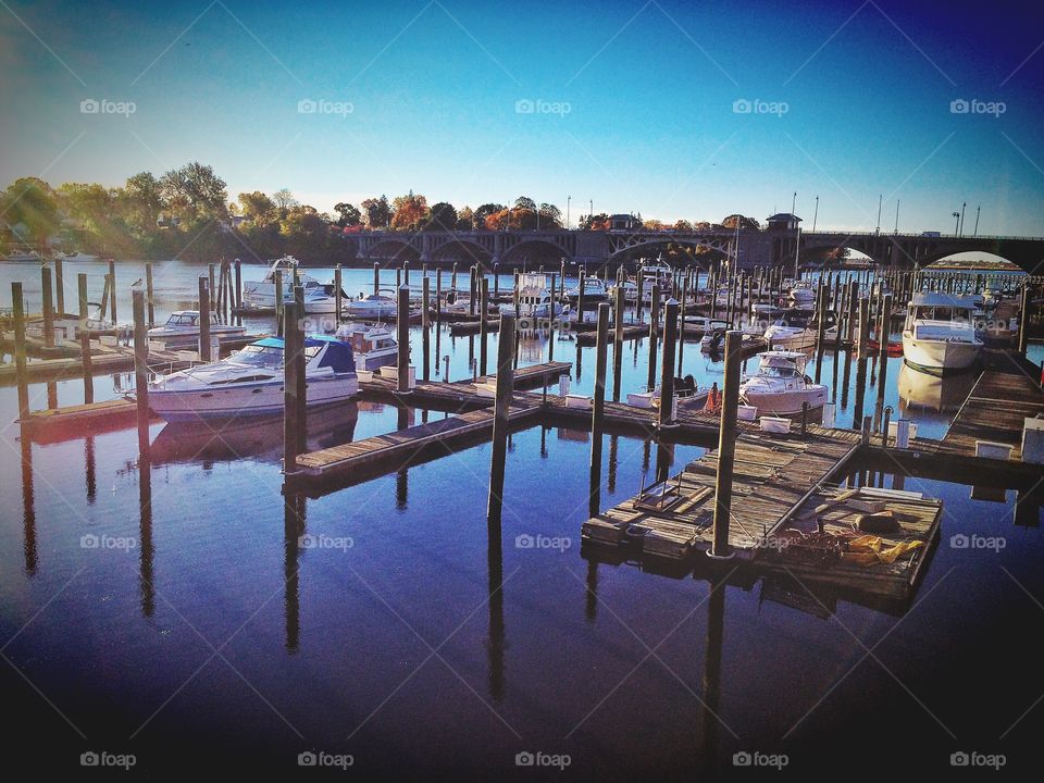 Stratford, CT. Walking along the harbour 
