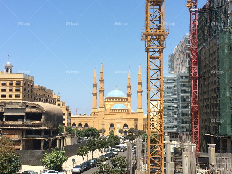 Blue mosque Beirut lebanon