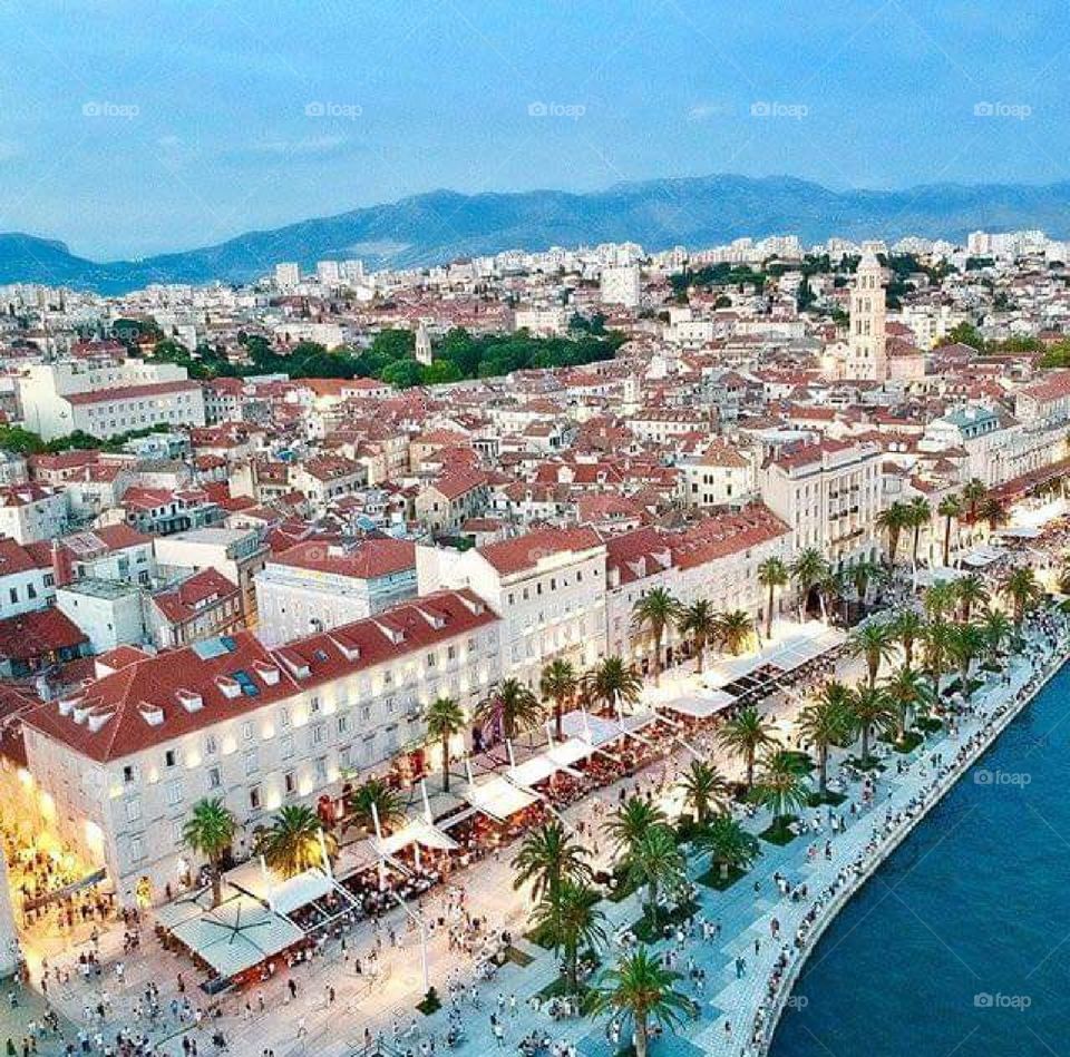 Split city from croatia