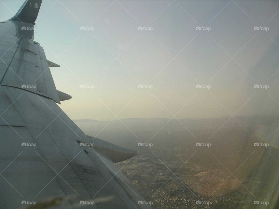 view from plane window