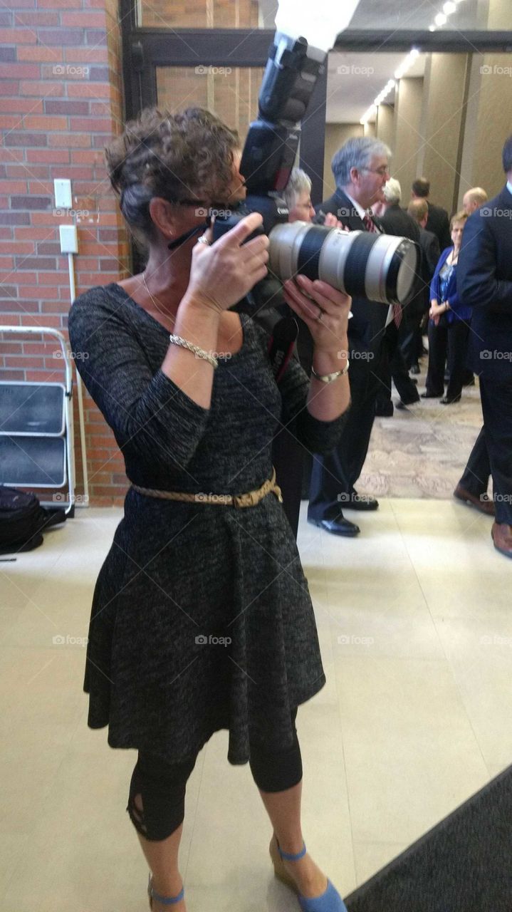 photographer at work