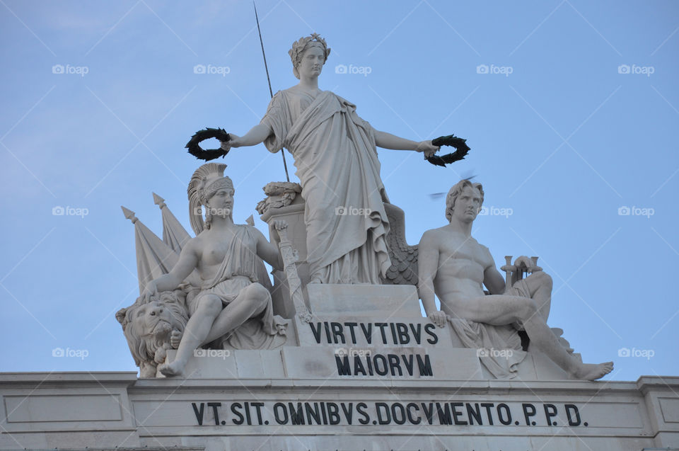 Rua Augusta Arch, Lisbon, Portugal