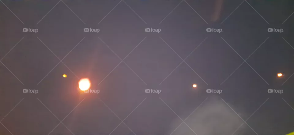 lamps in the sky