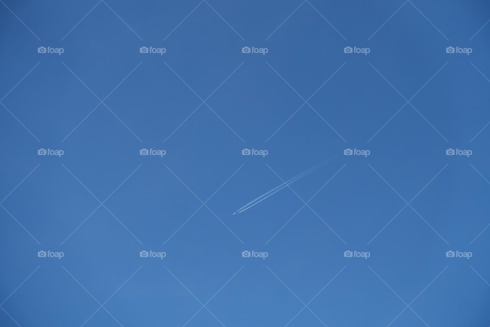 Contrails in the sky