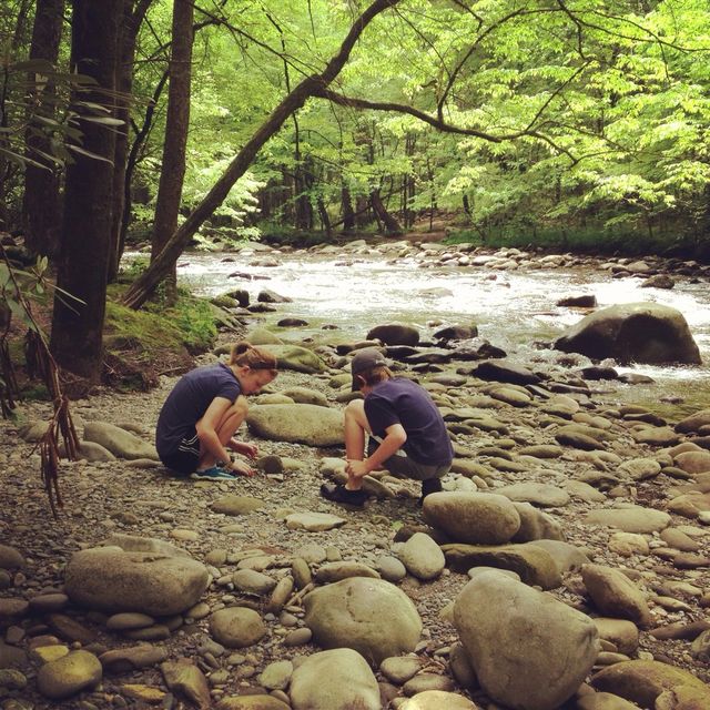 Mountain stream fun