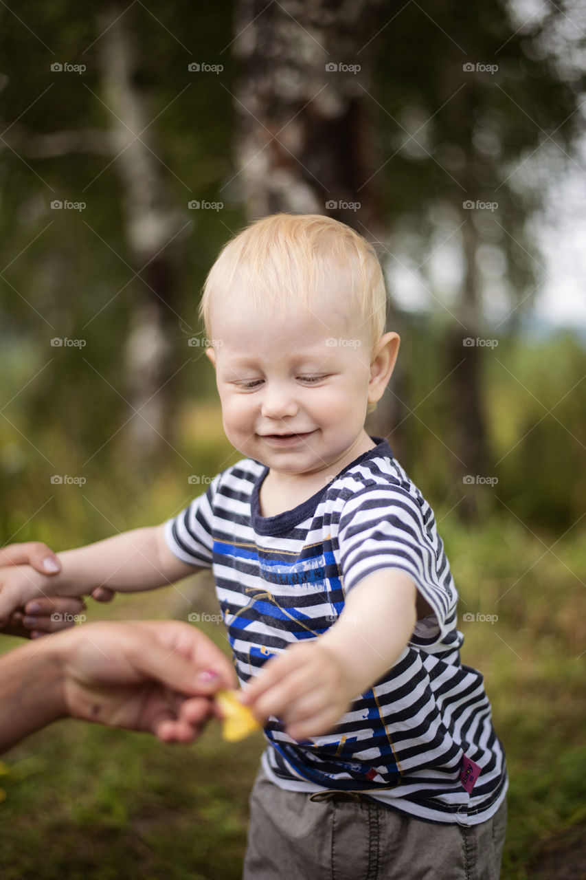 Portrait of smiling boy