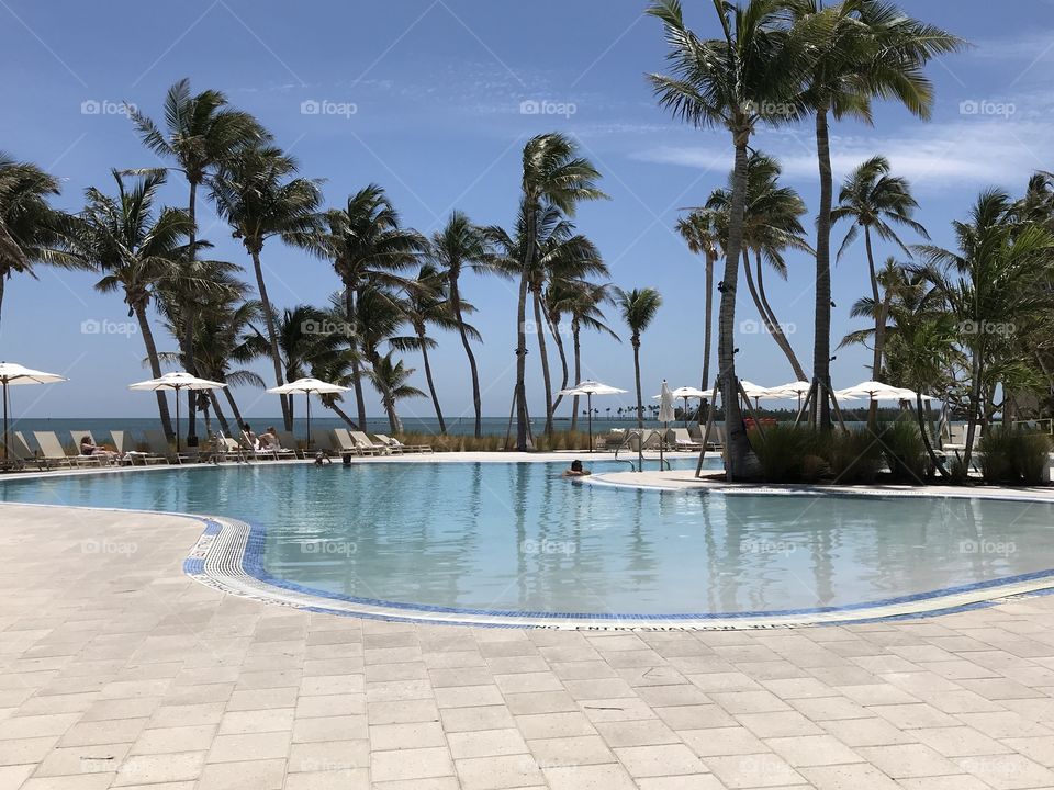 Amara Cay poolside