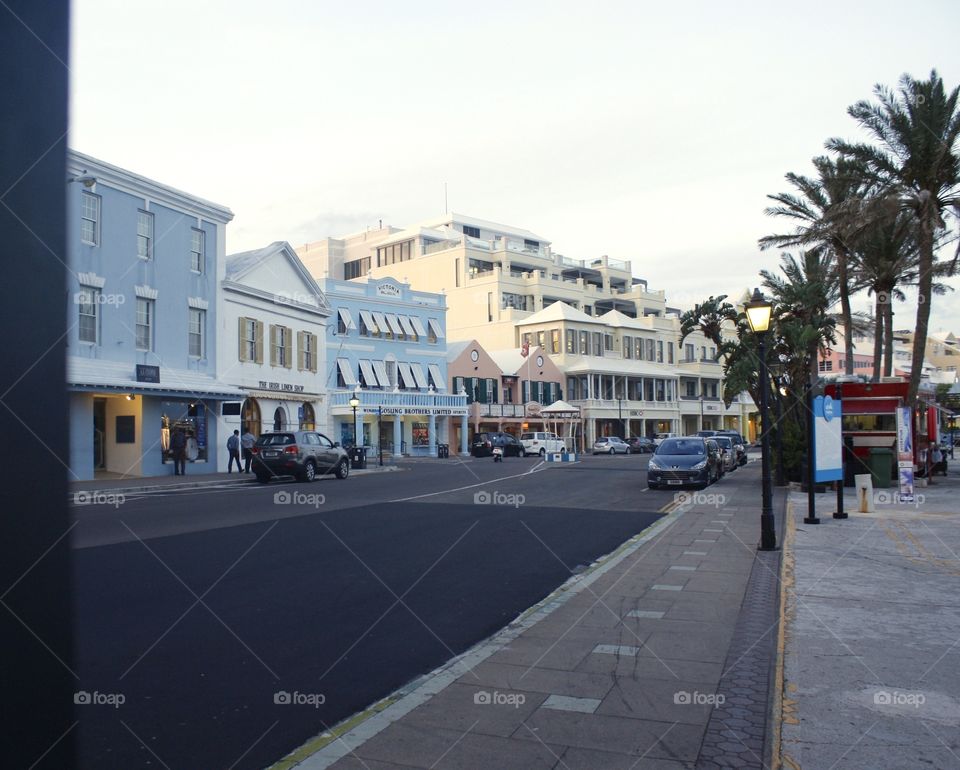 Downtown Hamilton. Beautiful Bermuda. Taken May 2014.